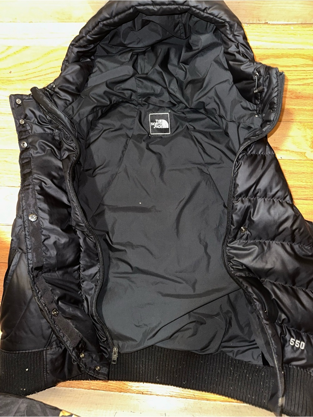 The North Face Black Quilted Puffer Vest with Logo - Picture 5 of 9